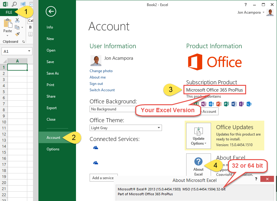 how to install excel om